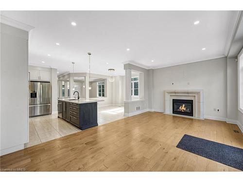 3136 Watercliffe Court, Oakville, ON - Indoor Photo Showing Living Room With Fireplace