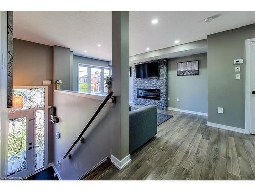 52 Crafter Crescent, Hamilton, ON - Indoor With Fireplace