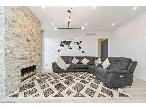 616 Mead Court, Sarnia, ON - Indoor Photo Showing Living Room With Fireplace