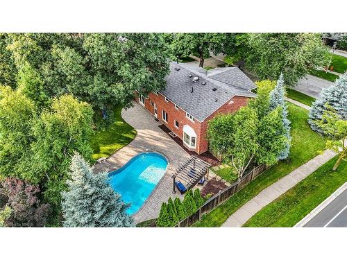 1446 Durham Street, Oakville, ON - Outdoor With In Ground Pool