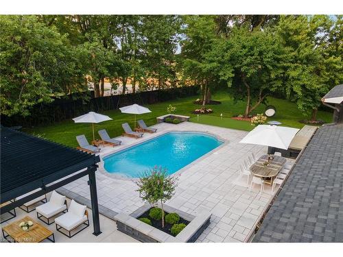 9 Delrosa Court, Toronto, ON - Outdoor With In Ground Pool With Backyard