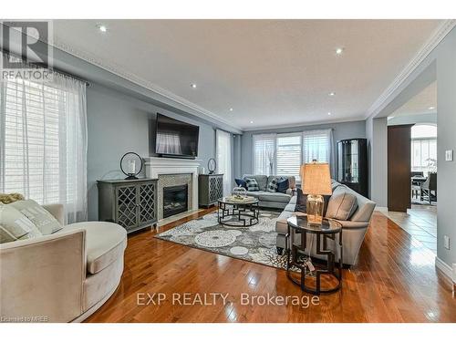 317 Sienna Crescent, Kitchener, ON - Indoor Photo Showing Living Room With Fireplace