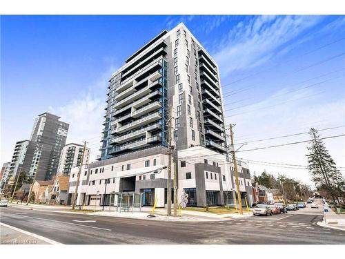 703-128 King Street North Street, Waterloo, ON - Outdoor With Balcony With Facade