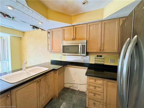 318-895 Maple Avenue, Burlington, ON - Indoor Photo Showing Kitchen With Double Sink