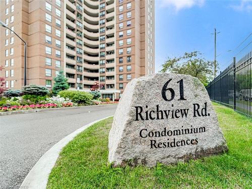 1403-61 Richview Road, Toronto, ON - Outdoor With Balcony With Facade