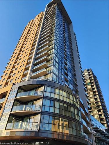 403-108 Garment Street, Kitchener, ON - Outdoor With Balcony With Facade