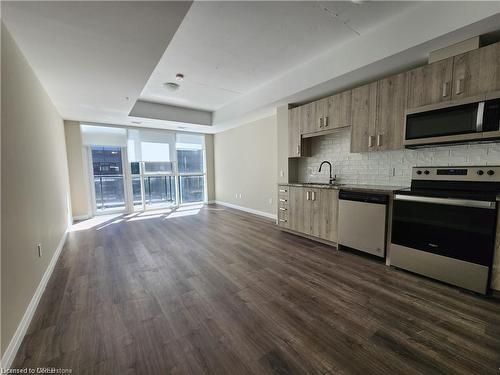 403-108 Garment Street, Kitchener, ON - Indoor Photo Showing Kitchen With Stainless Steel Kitchen