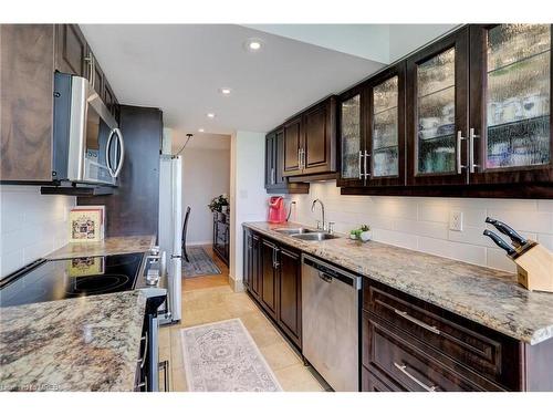 605-10 Malta Avenue, Brampton, ON - Indoor Photo Showing Kitchen With Double Sink