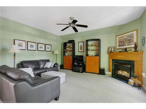 10 Buman Court, Barrie, ON - Indoor Photo Showing Living Room With Fireplace