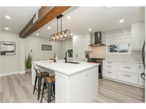 51 Delmar Drive, Hamilton, ON - Indoor Photo Showing Kitchen With Upgraded Kitchen