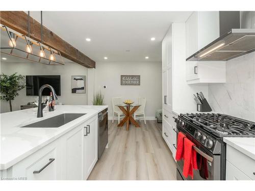 51 Delmar Drive, Hamilton, ON - Indoor Photo Showing Kitchen With Upgraded Kitchen