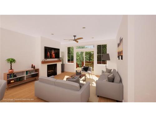 64 52 Street S, Wasaga Beach, ON - Indoor Photo Showing Living Room With Fireplace