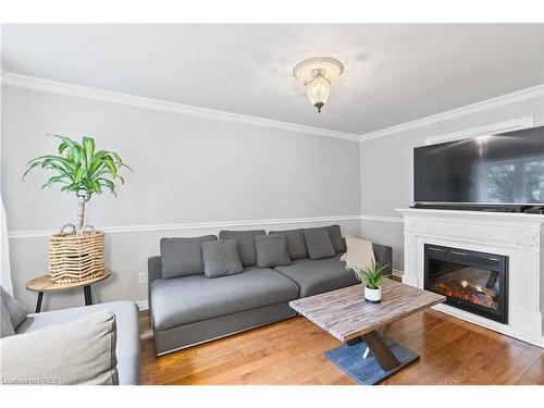 30 Main Street N, Milton, ON - Indoor Photo Showing Living Room With Fireplace