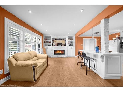 2 Dana Court, Brampton, ON - Indoor Photo Showing Living Room With Fireplace