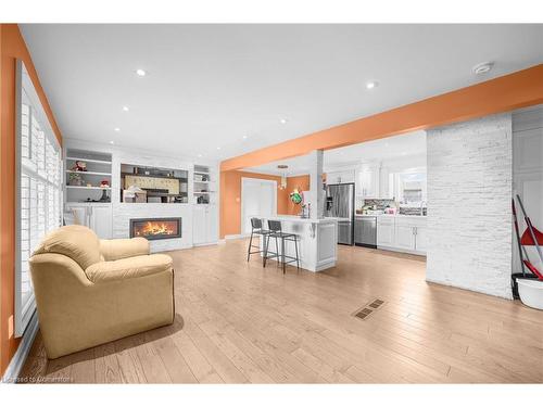 2 Dana Court, Brampton, ON - Indoor Photo Showing Living Room With Fireplace