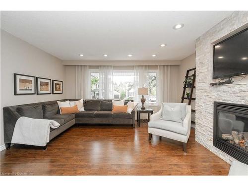 70 English Street, Brampton, ON - Indoor Photo Showing Living Room With Fireplace