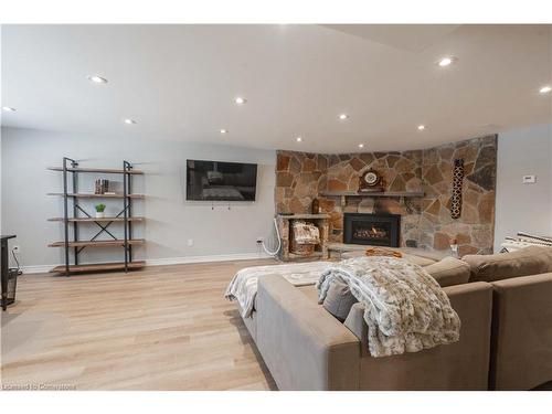 70 English Street, Brampton, ON - Indoor Photo Showing Living Room With Fireplace