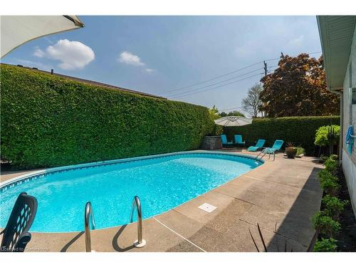 70 English Street, Brampton, ON - Outdoor With In Ground Pool With Backyard