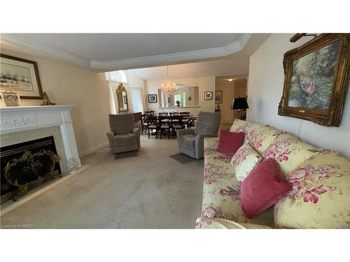 13 Montebello Terrace, Alliston, ON - Indoor Photo Showing Living Room With Fireplace