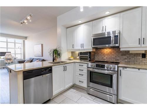 303-85 East Liberty Street, Toronto, ON - Indoor Photo Showing Kitchen With Stainless Steel Kitchen With Upgraded Kitchen