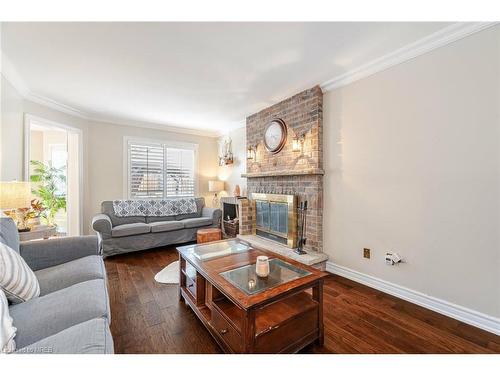 1438 Winterbourne Drive, Oakville, ON - Indoor Photo Showing Living Room With Fireplace