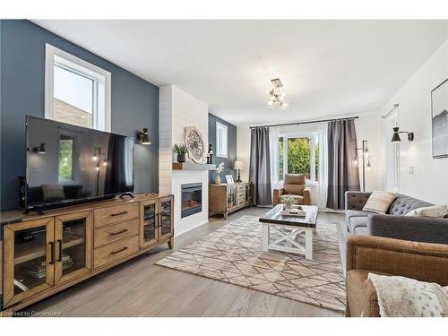 18 Patricia Avenue, Oshawa, ON - Indoor Photo Showing Living Room With Fireplace