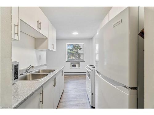 201-180 Macnab Street, Hamilton, ON - Indoor Photo Showing Kitchen With Double Sink