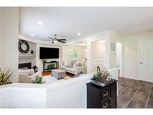 35 Treanor Crescent, Georgetown, ON - Indoor Photo Showing Living Room With Fireplace