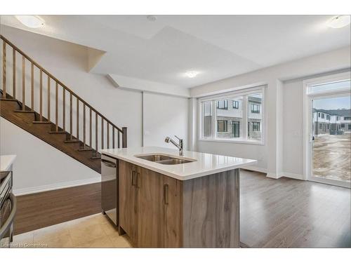 108 Yale Drive, Hamilton, ON - Indoor Photo Showing Kitchen With Double Sink