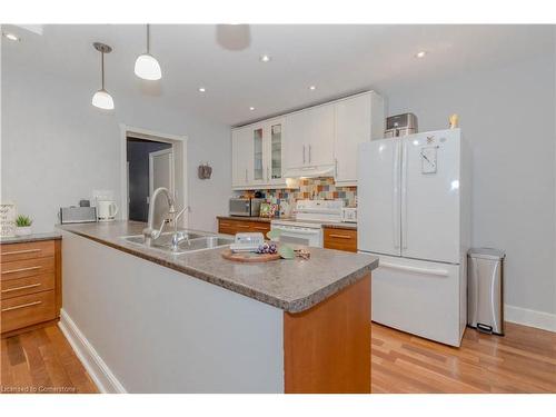 66 Agnes Street, Kitchener, ON - Indoor Photo Showing Kitchen With Double Sink