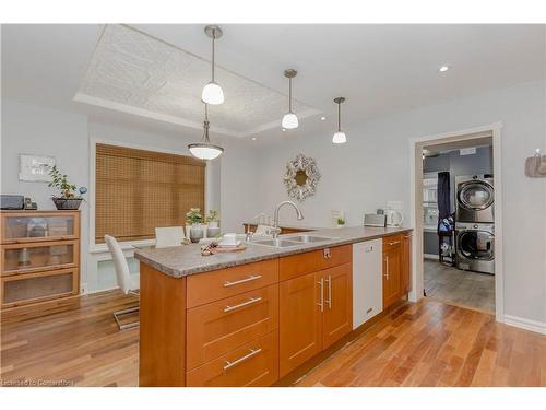 66 Agnes Street, Kitchener, ON - Indoor Photo Showing Kitchen With Double Sink