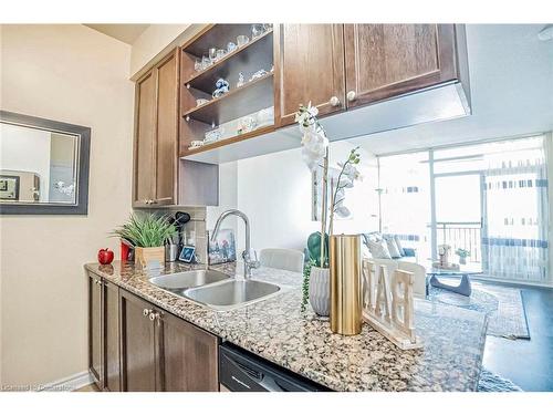 1107-2365 Central Park Drive, Oakville, ON - Indoor Photo Showing Kitchen With Double Sink