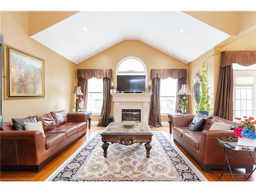 85 Blackburn Drive, Brantford, ON - Indoor Photo Showing Living Room With Fireplace