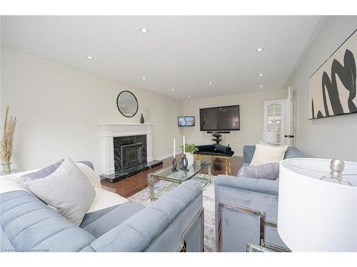 5 Crowsnest Crescent, Brampton, ON - Indoor Photo Showing Living Room With Fireplace