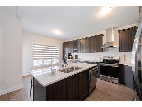 63 Jazzberry Road, Brampton, ON - Indoor Photo Showing Kitchen With Double Sink With Upgraded Kitchen