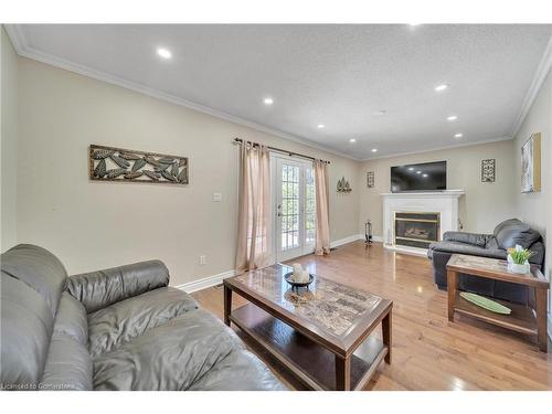 17 Gondola Crescent, Brampton, ON - Indoor Photo Showing Living Room With Fireplace