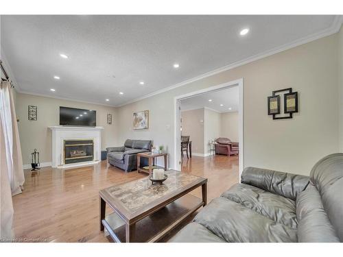 17 Gondola Crescent, Brampton, ON - Indoor Photo Showing Living Room With Fireplace