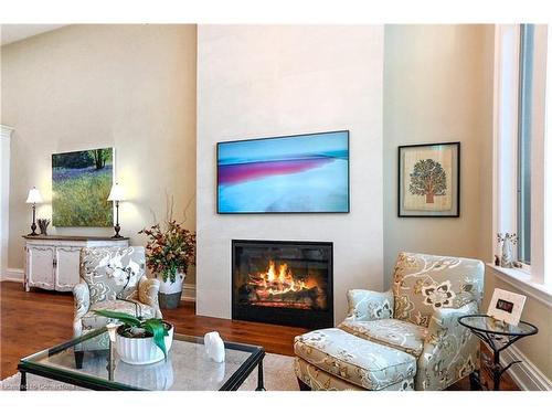 13-133 Georgian Bay Lane, The Blue Mountains, ON - Indoor Photo Showing Living Room With Fireplace