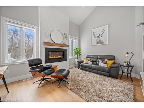 61 Sandy Coast Crescent, Wasaga Beach, ON - Indoor Photo Showing Living Room With Fireplace