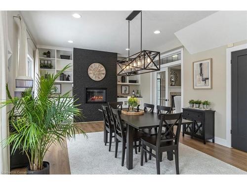 30 Madill Drive, Mono, ON - Indoor Photo Showing Dining Room With Fireplace