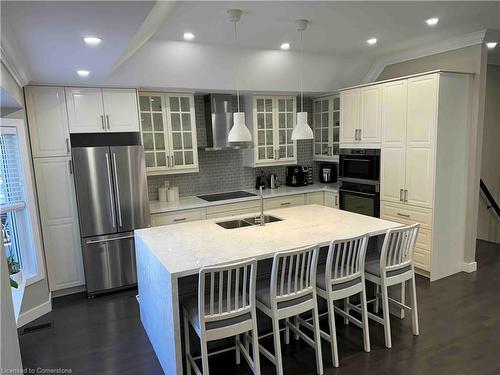 540 Wedgewood Drive, Burlington, ON - Indoor Photo Showing Kitchen With Double Sink