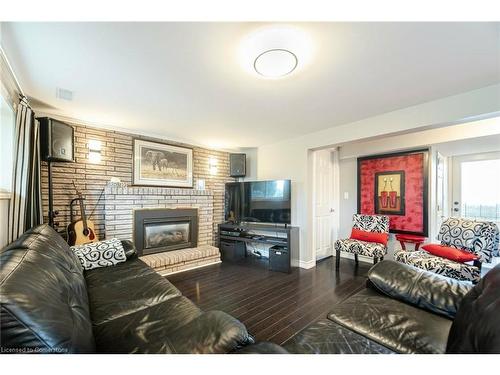 457 Trinity Church Road, Hamilton, ON - Indoor Photo Showing Living Room With Fireplace