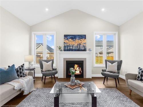 111 Livingston Drive, Tillsonburg, ON - Indoor Photo Showing Living Room With Fireplace