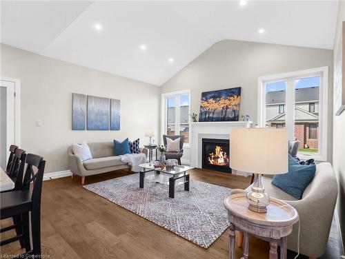 111 Livingston Drive, Tillsonburg, ON - Indoor Photo Showing Living Room With Fireplace