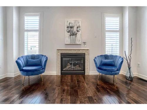 58 Vanderbrink Drive, Brampton, ON - Indoor Photo Showing Living Room With Fireplace