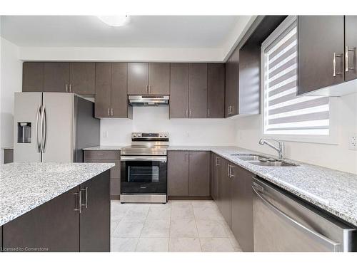 13 Rustic Oak Trail Trail, Ayr, ON - Indoor Photo Showing Kitchen With Stainless Steel Kitchen With Double Sink With Upgraded Kitchen