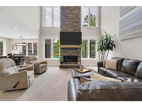 8037 Springwater Road, Aylmer, ON - Indoor Photo Showing Living Room With Fireplace