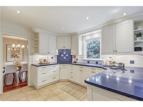 1296 Cermel Drive, Mississauga, ON - Indoor Photo Showing Kitchen With Double Sink