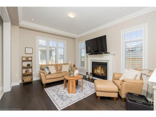 159 Morningside Drive, Georgetown, ON - Indoor Photo Showing Living Room With Fireplace