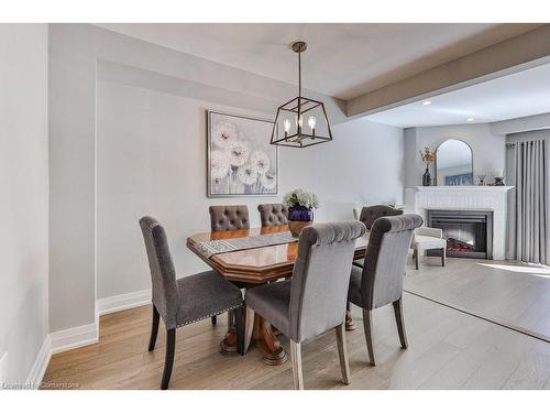 48-2155 South Millway, Mississauga, ON - Indoor Photo Showing Dining Room With Fireplace